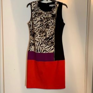 Calvin Klein color block dress